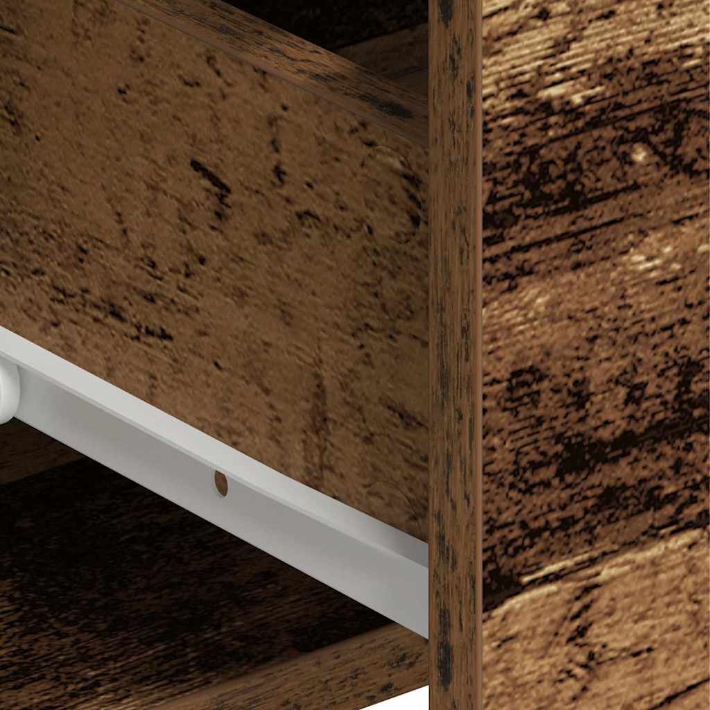 Highboard with Drawer Old Wood 80 x 33 x 150 cm Engineered Wood