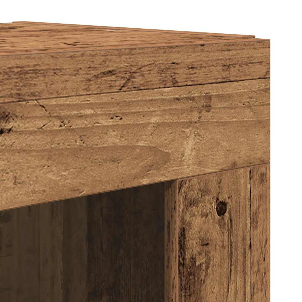 Highboard 2 pcs Old Wood Engineered Wood