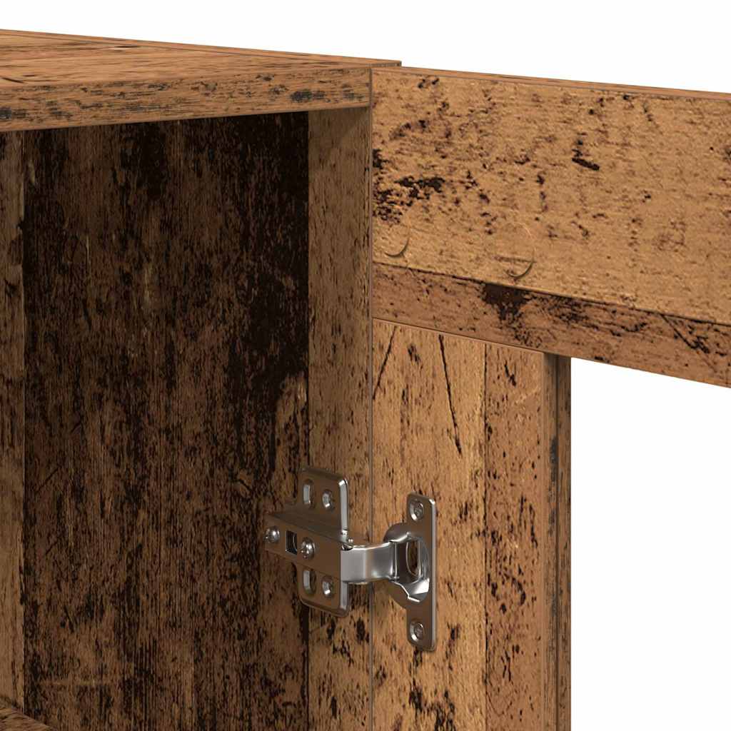 Highboard 2 pcs Old Wood Engineered Wood