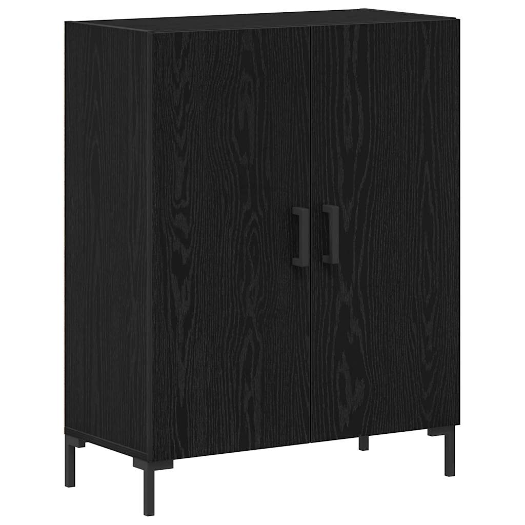 Highboard 2 pcs Black oak 69.5 x 34 x 180 cm Engineered Wood