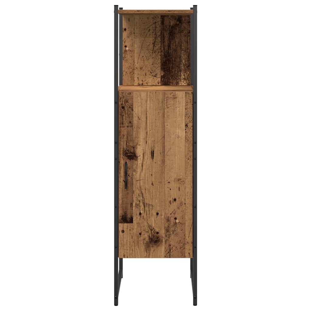 Bathroom Furniture Set with Shelf 3 pcs Brown Engineered wood
