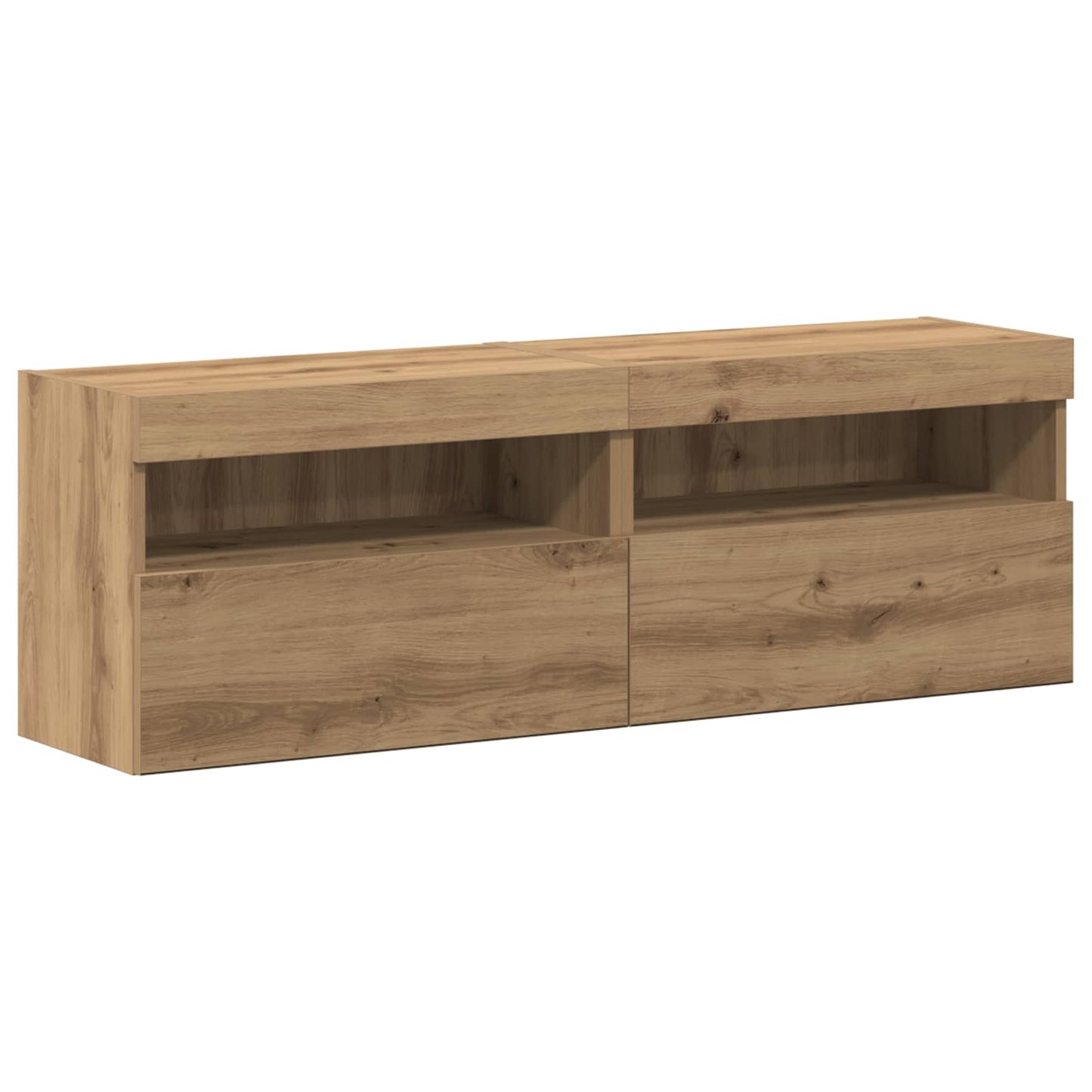 TV Cabinet Set Wall-mounted 6 pcs Artisan oak Engineered wood