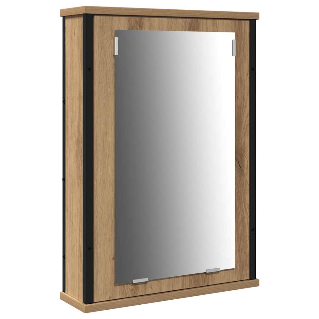 Bathroom Vanity Units with Shelf 3 pcs Brown Engineered wood