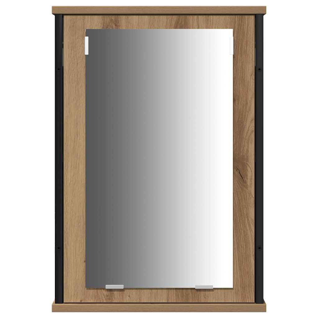 Bathroom Vanity Units with Shelf 3 pcs Brown Engineered wood