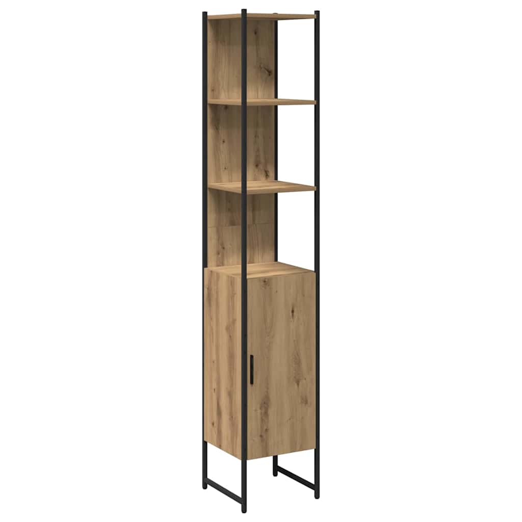 Bathroom Furniture Set 3 pcs Artisan Oak Engineered Wood