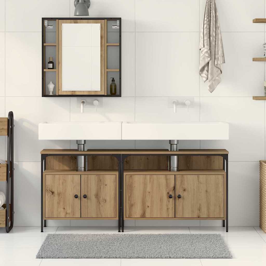 Bathroom Vanity Units 3 pcs Brown 80 x 30 x 60 cm