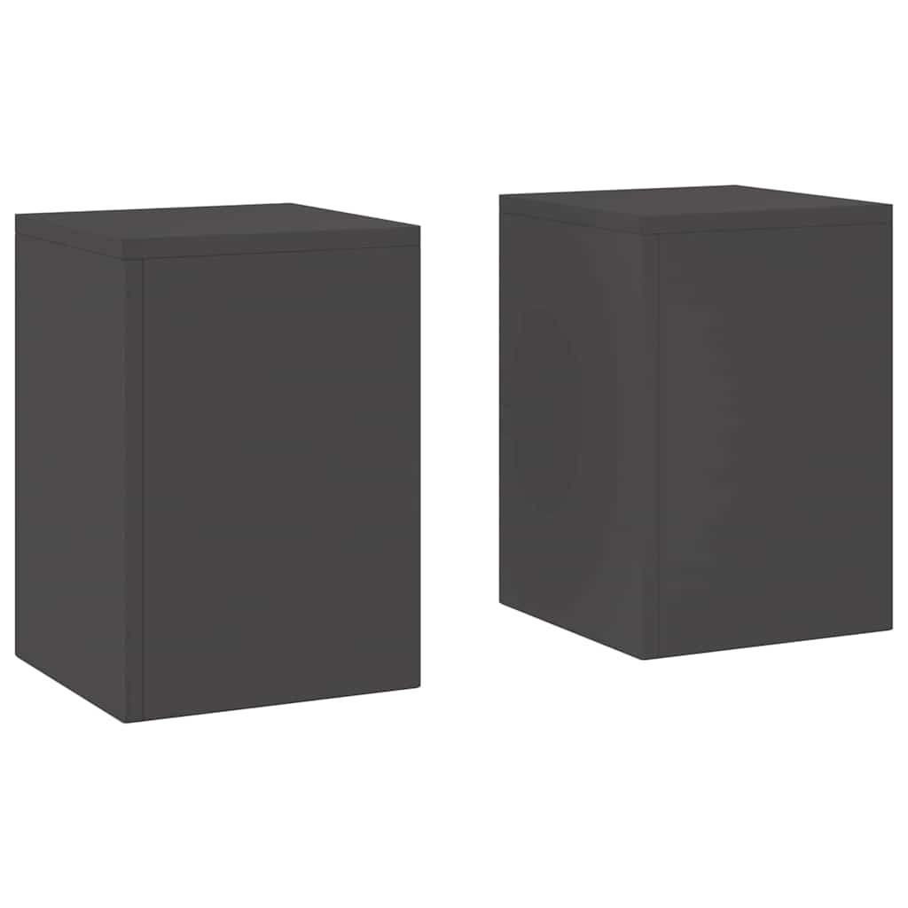 Plant Stand 2 pcs Black 24 x 24 x 35 cm Steel