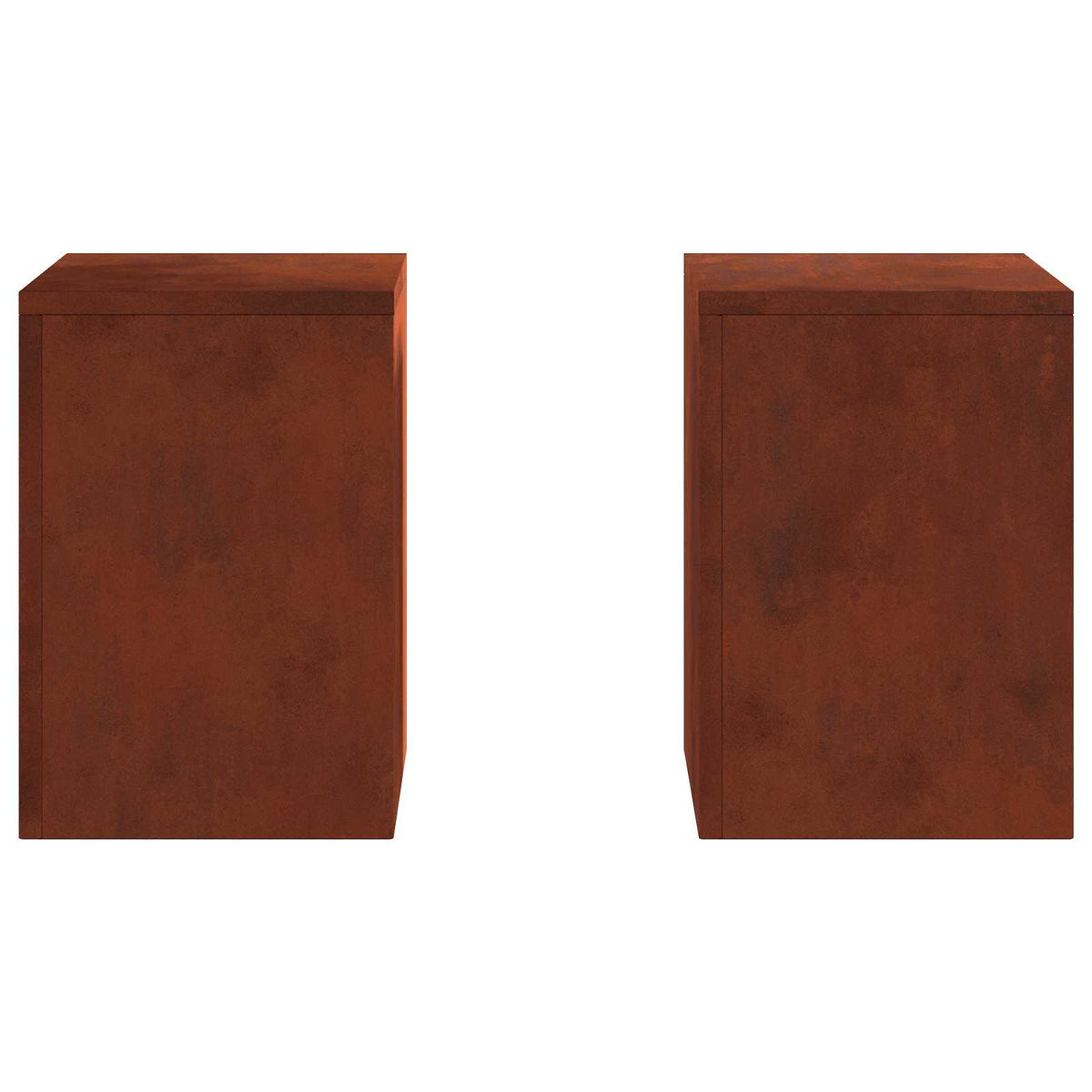 Plant Stand 2 pcs Rusty 24 x 24 x 35 cm Weathering Steel