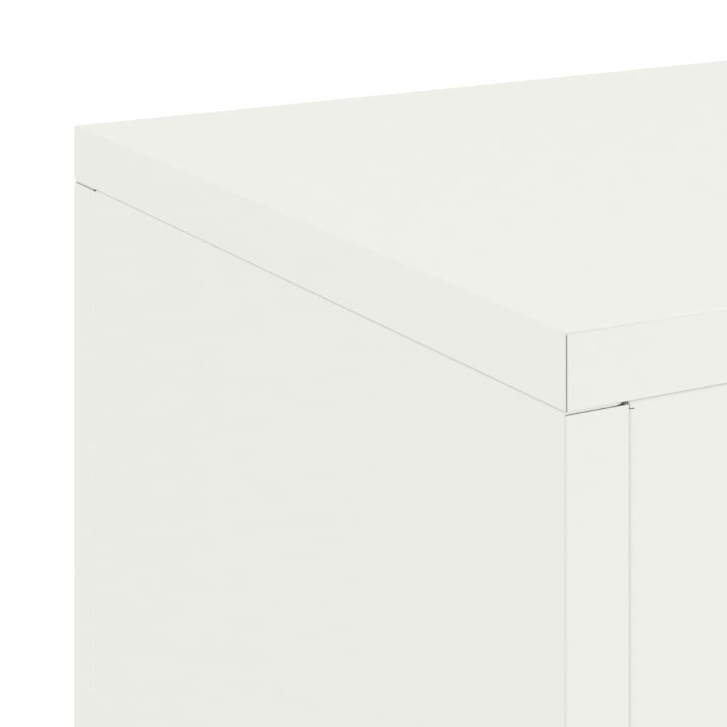 Plant Stand 2 pcs White 24 x 24 x 55 cm Steel