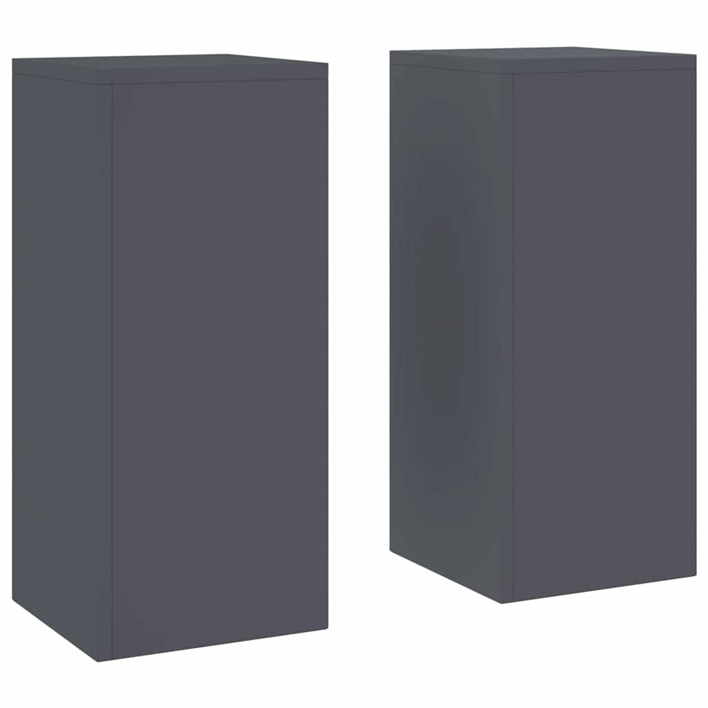 Plant Stand 2 pcs Anthracite 24 x 24 x 55 cm Cold-rolled Steel