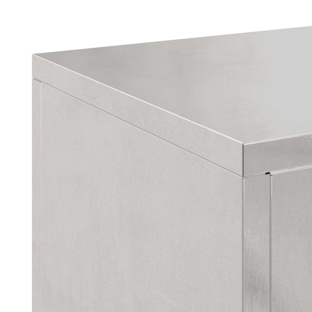 Plant Stand 2 pcs Silver 24 x 24 x 75 cm Stainless Steel