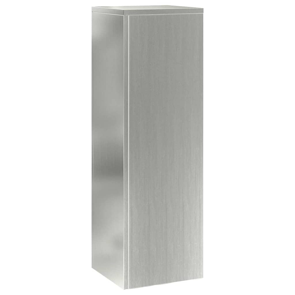 Plant Stand 2 pcs Silver 24 x 24 x 75 cm Galvanised Steel
