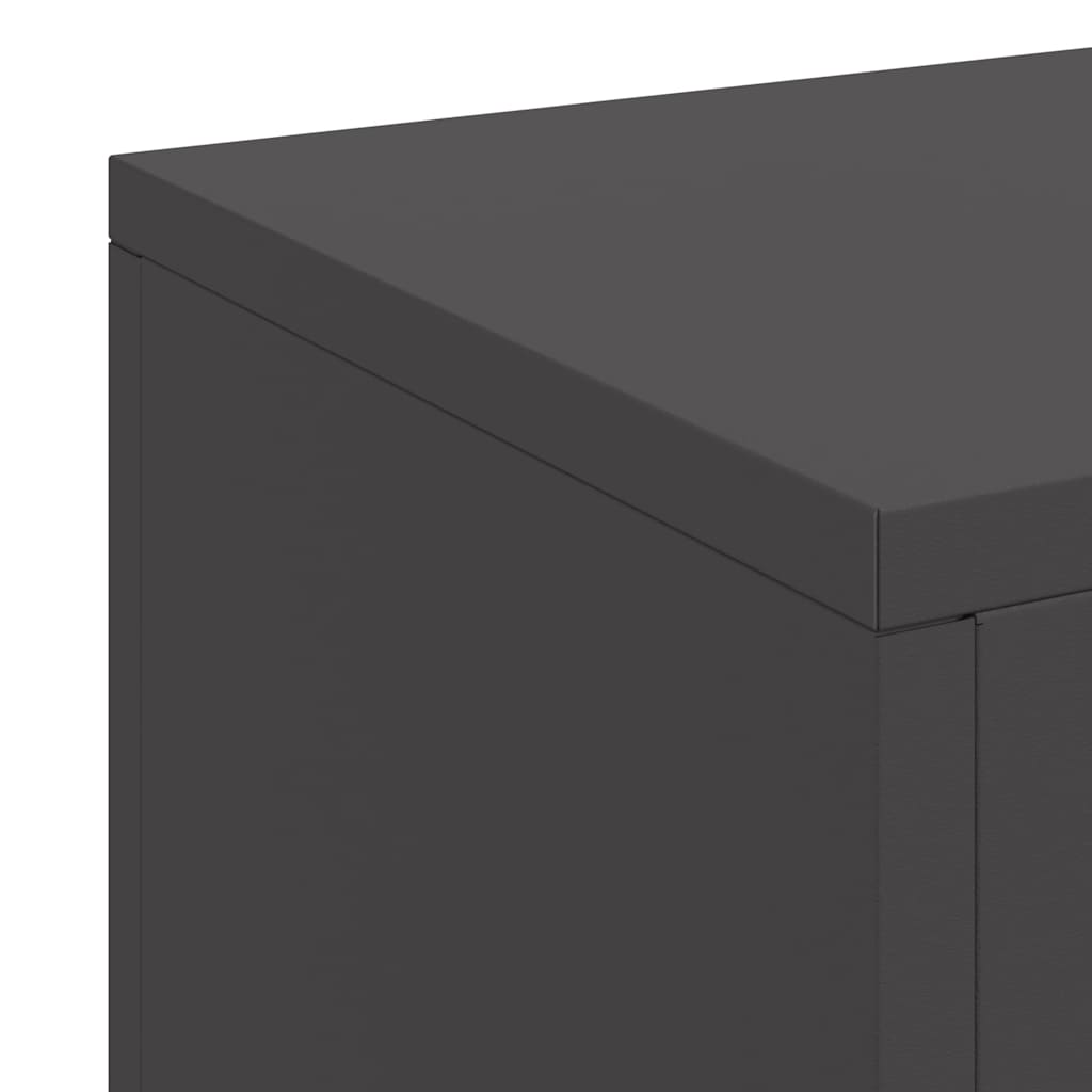 Plant Stand 3 pcs Black 24 x 24 x 75 cm Cold-rolled Steel