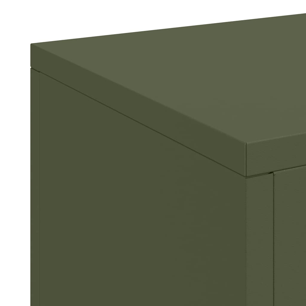 Plant Stand 3 pcs Olive Green 24 x 24 x 75 cm Cold-rolled Steel