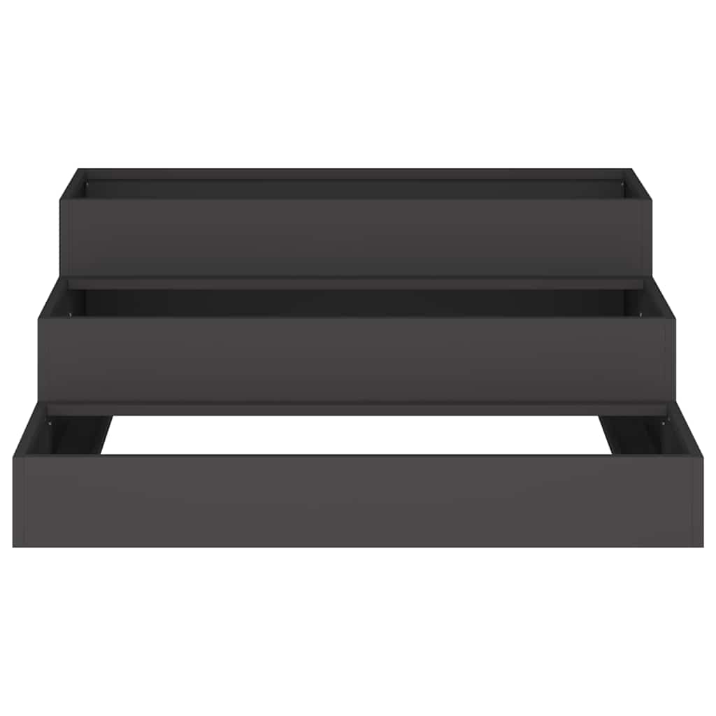 Garden Planter Black 90 x 90 x 35 cm Cold-rolled Steel