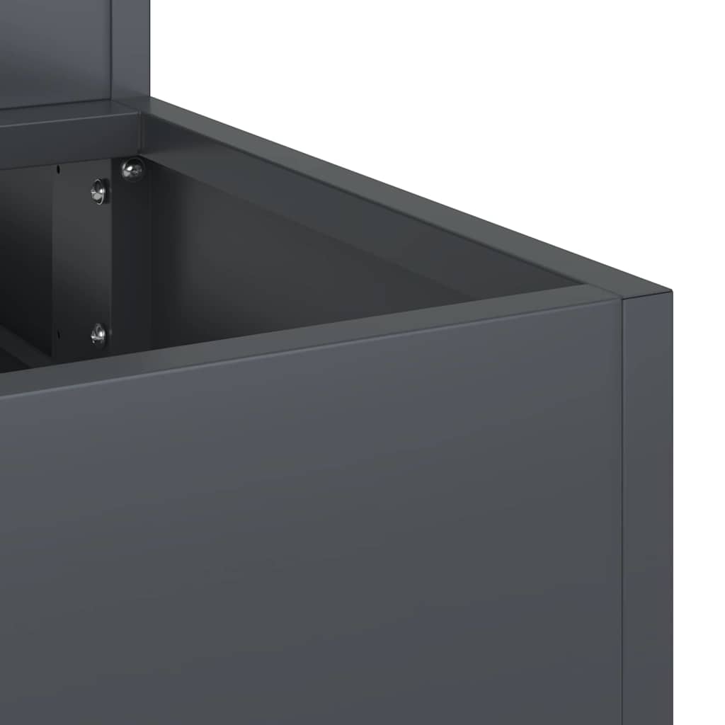 Garden Planter Anthracite 90 x 90 x 35 cm Cold-rolled Steel