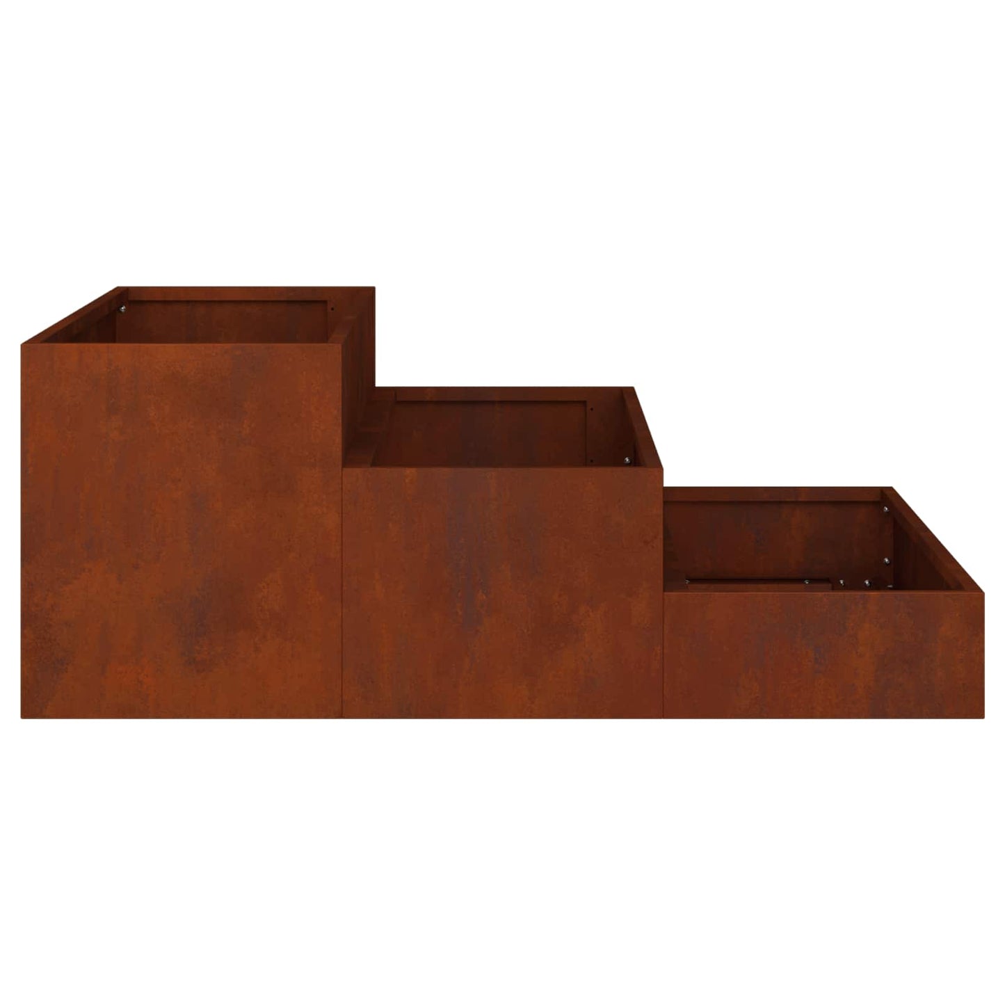 Garden Planter Rusty 90 x 90 x 35 cm Weathering Steel