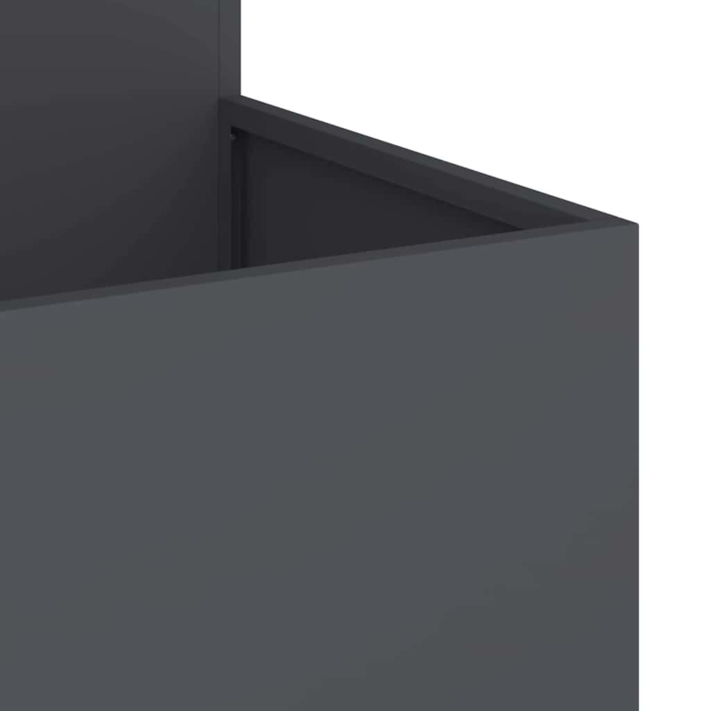 Garden Planter Anthracite 80 x 80 x 60 cm Steel