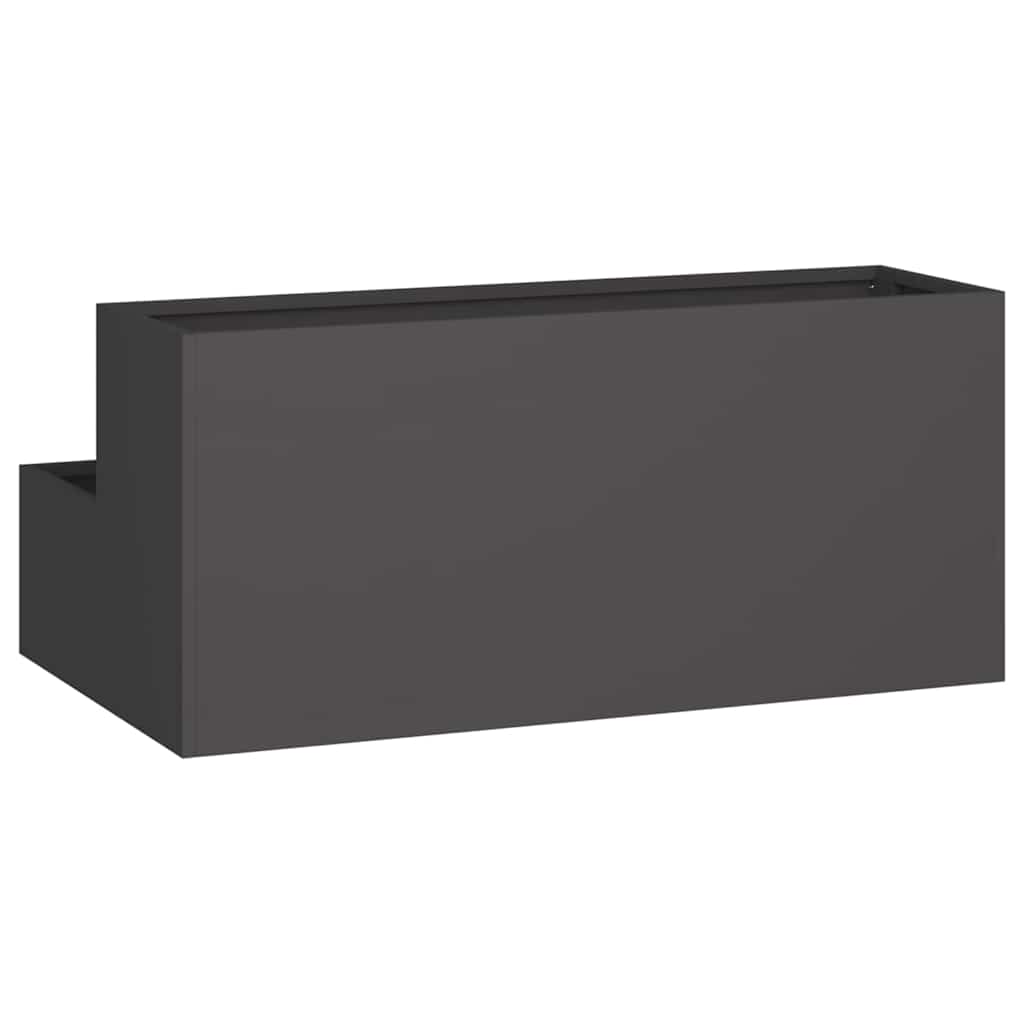 Garden Planter Black 100 x 60 x 45 cm Cold-rolled Steel