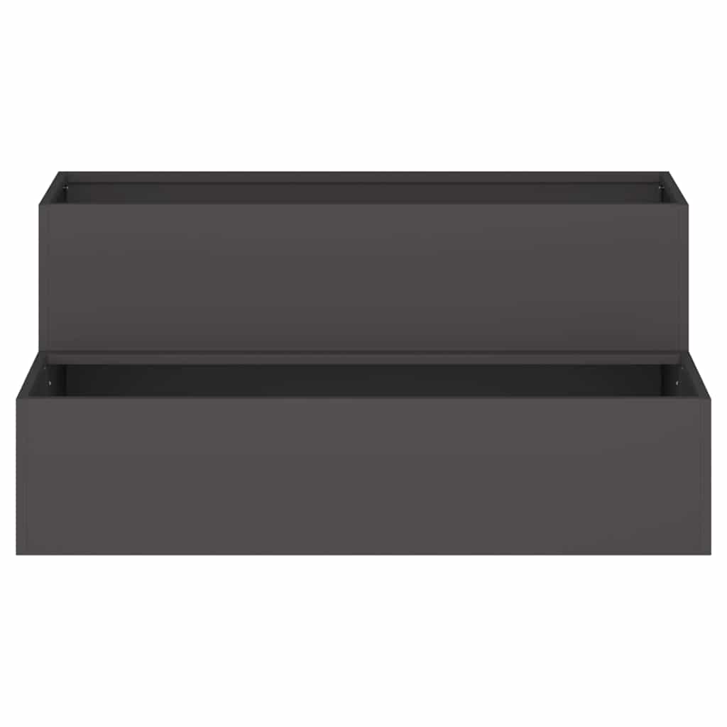Garden Planter Black 100 x 60 x 45 cm Cold-rolled Steel
