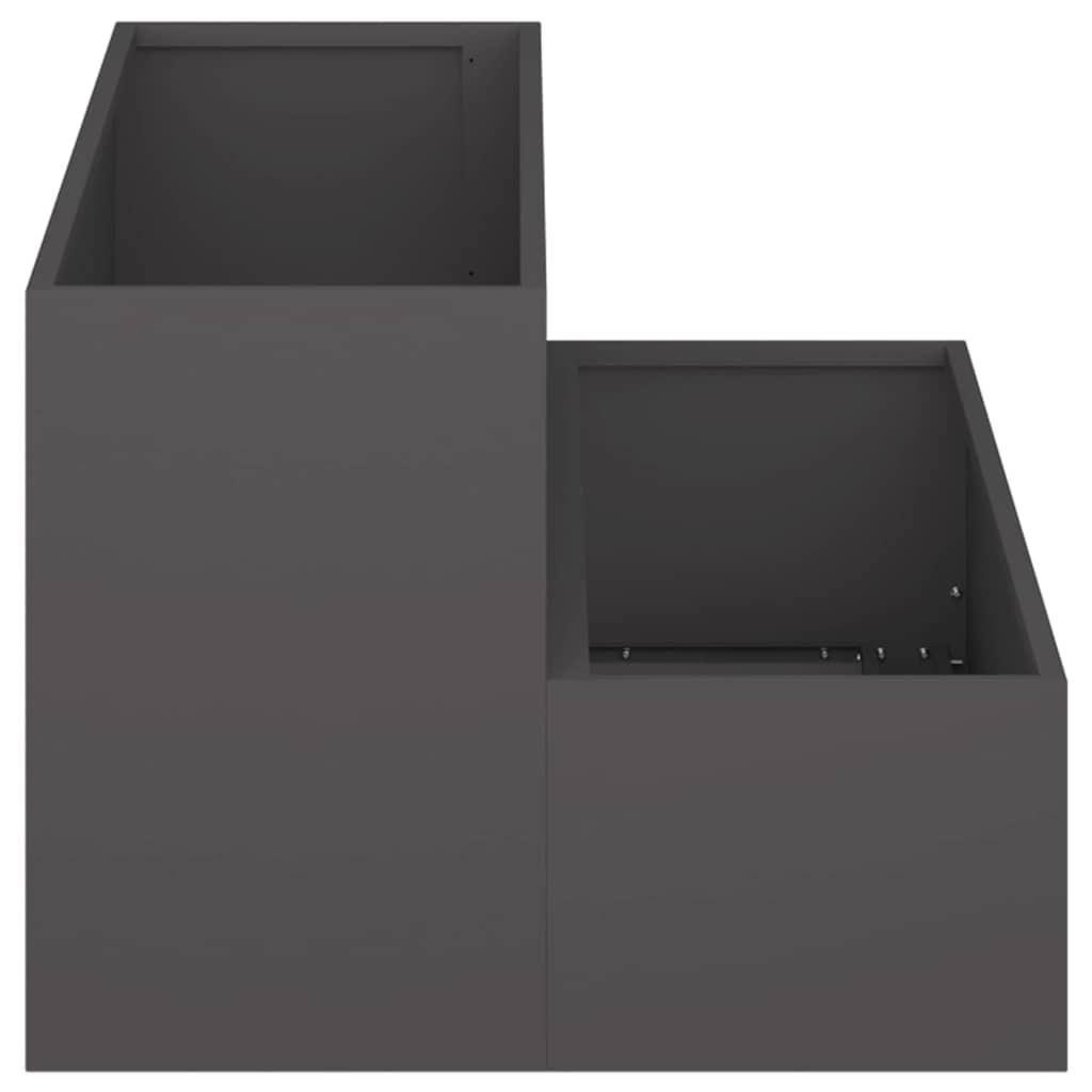 Garden Planter Black 100 x 60 x 45 cm Cold-rolled Steel