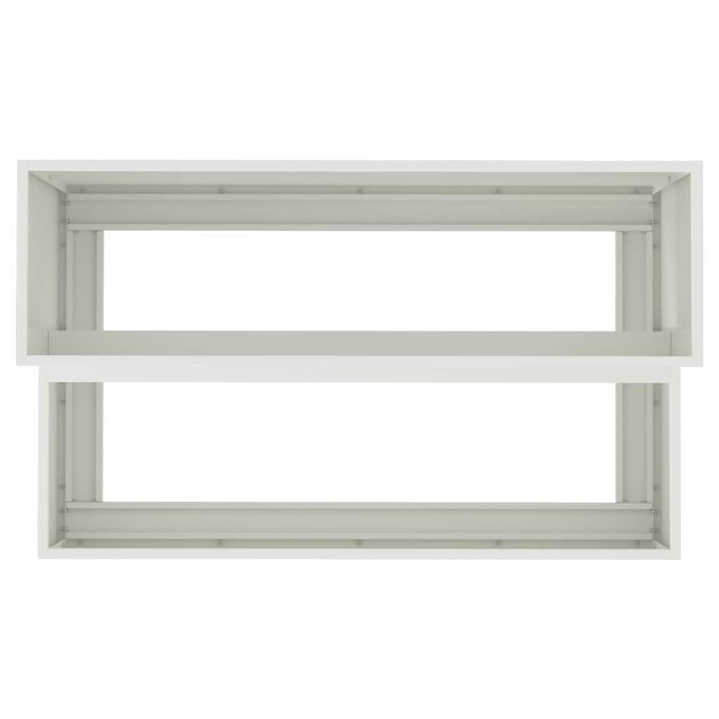 Garden Planter White 100 x 60 x 45 cm Cold-rolled Steel