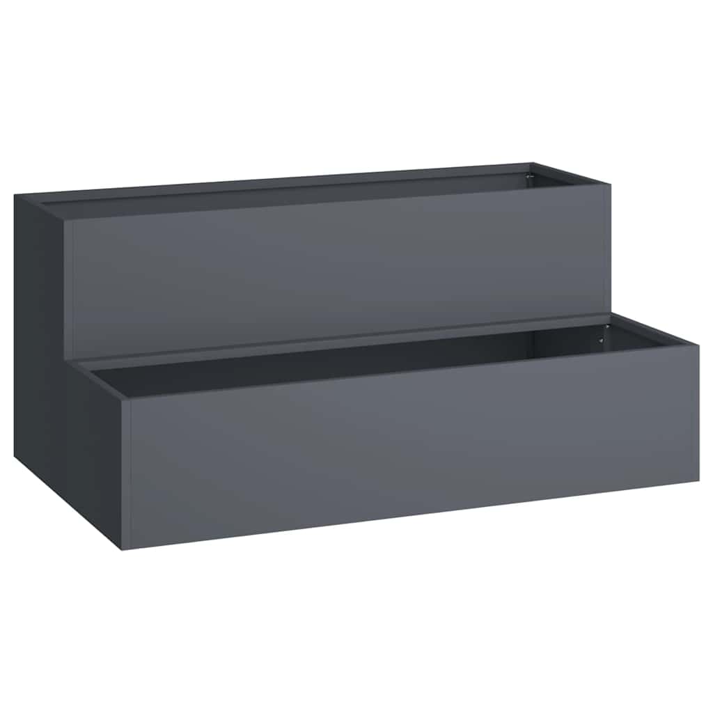 Garden Planter Anthracite 100 x 60 x 45 cm Cold-rolled Steel