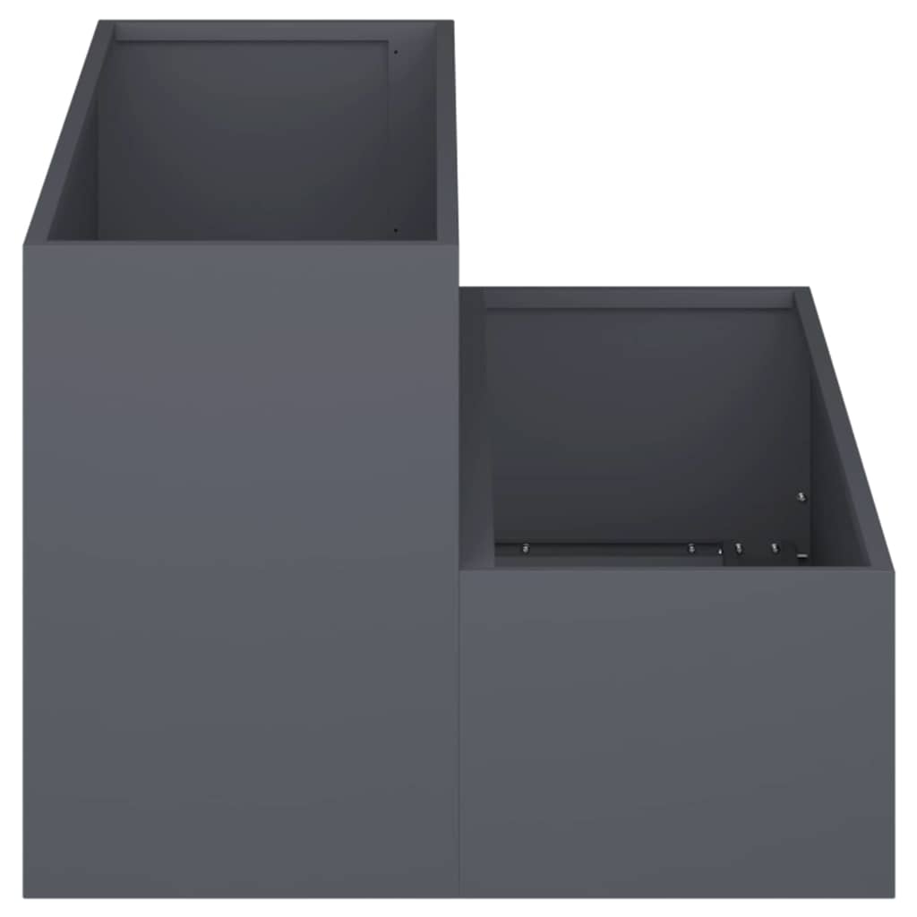 Garden Planter Anthracite 100 x 60 x 45 cm Cold-rolled Steel