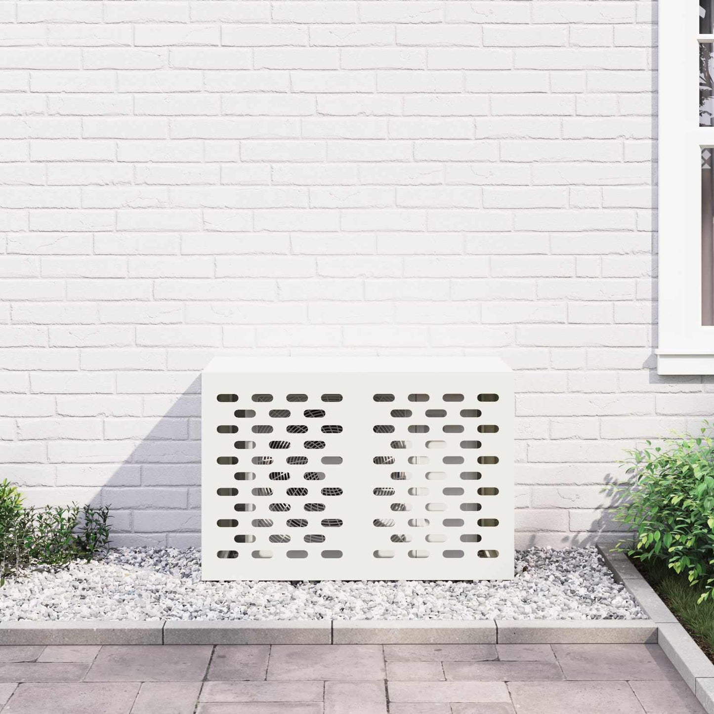 Air Conditioner Cover White 90 x 40 x 60 cm