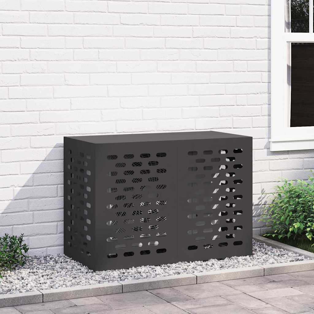 Air Conditioner Cover Black 100 x 50 x 70 cm