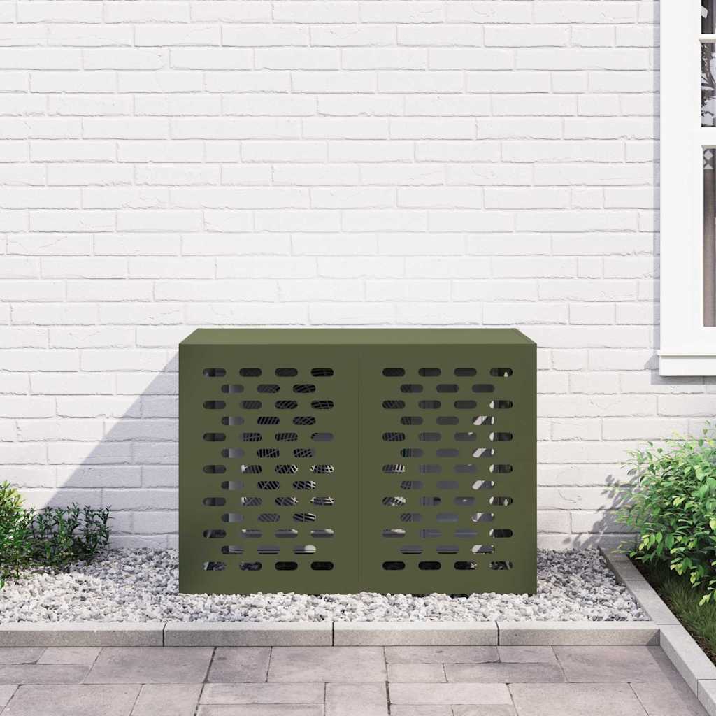 Air Conditioner Cover Olive green 100 x 50 x 70 cm Steel