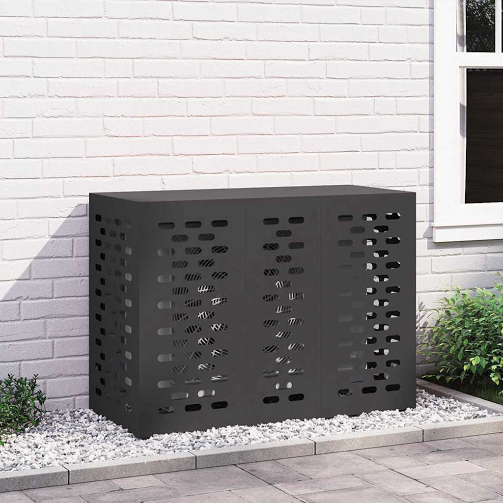 Air Conditioner Cover Black 110 x 50 x 80 cm