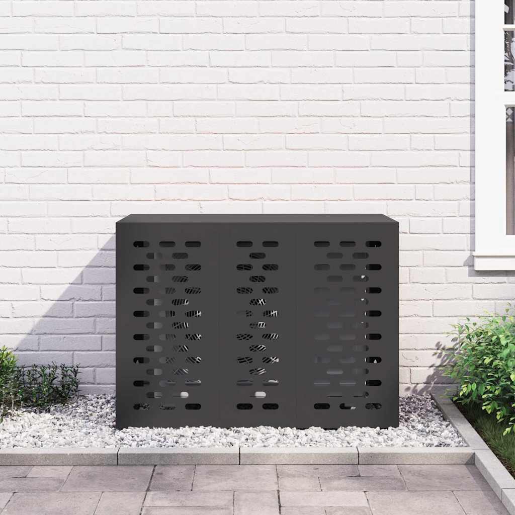 Air Conditioner Cover Black 110 x 50 x 80 cm