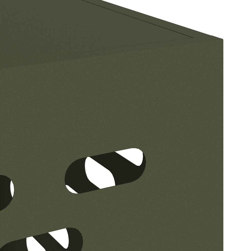 Air Conditioner Cover Olive green 110 x 50 x 80 cm Steel