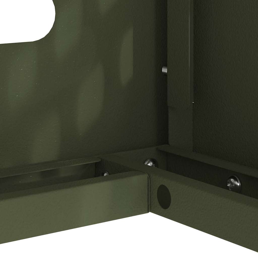 Air Conditioner Cover Olive green 110 x 50 x 80 cm Steel