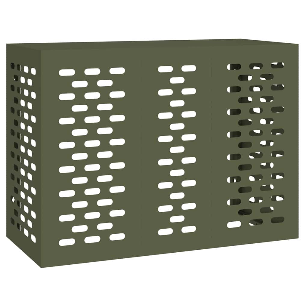 Air Conditioner Cover Olive green 110 x 50 x 80 cm Steel