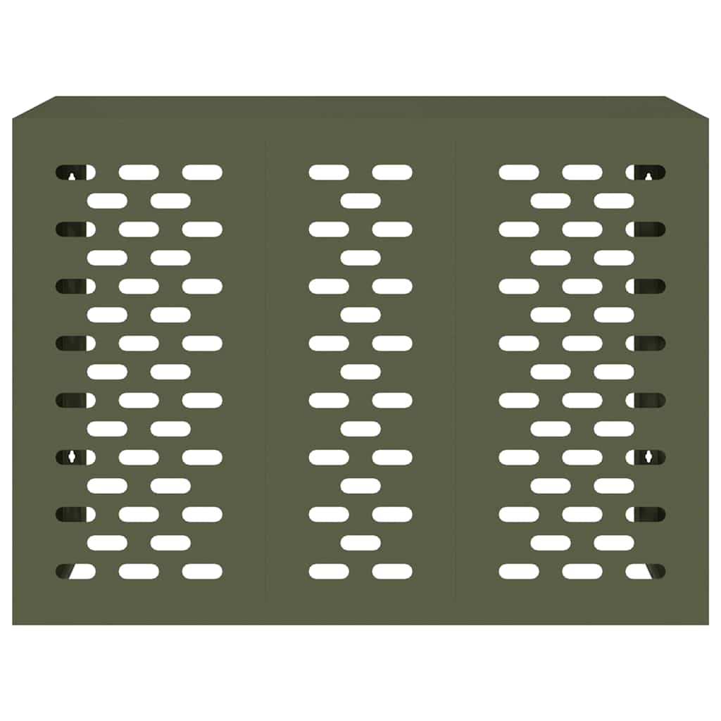 Air Conditioner Cover Olive green 110 x 50 x 80 cm Steel