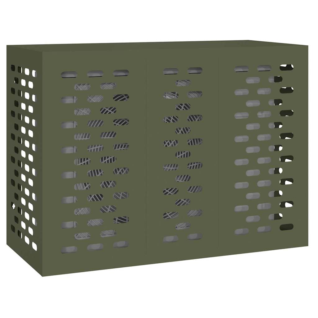 Air Conditioner Cover Olive green 110 x 50 x 80 cm Steel