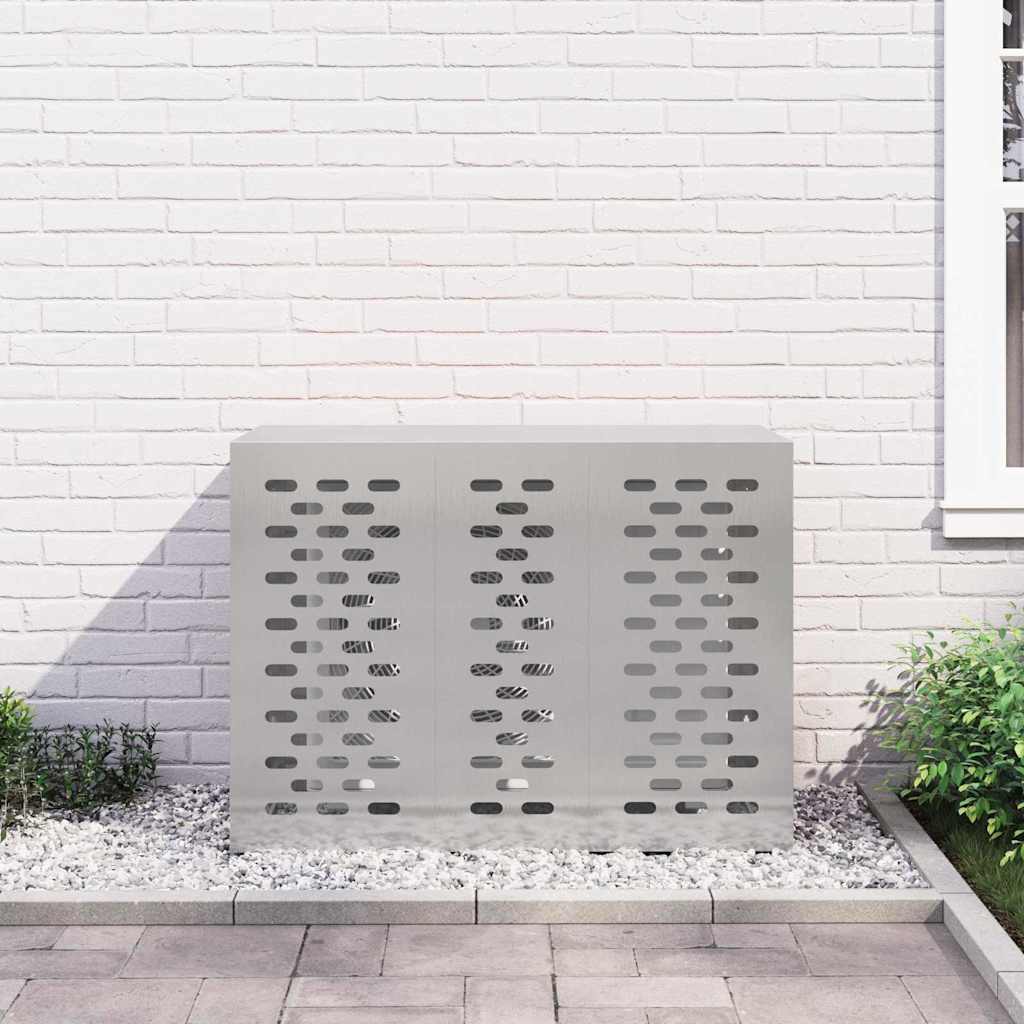 Air Conditioner Cover Silver 110 x 50 x 80 cm Stainless steel