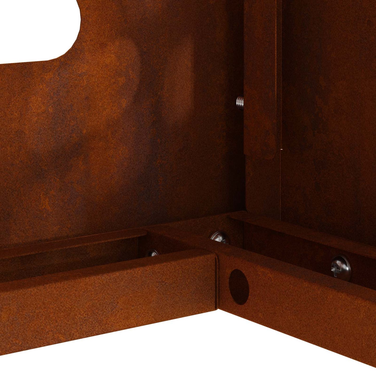 Air Conditioner Cover Rusty 110 x 50 x 80 cm Weathering Steel