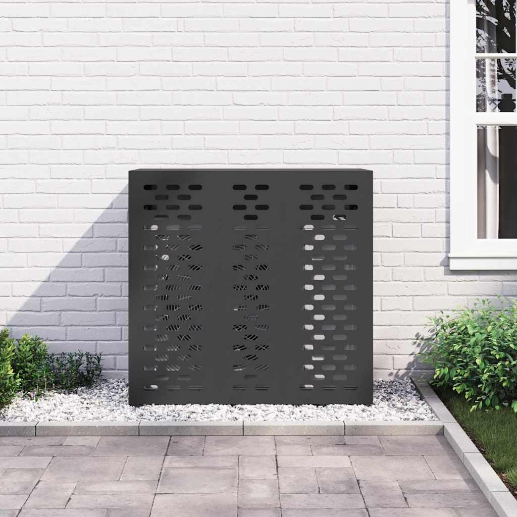 Air Conditioner Cover Black 110 x 50 x 105 cm