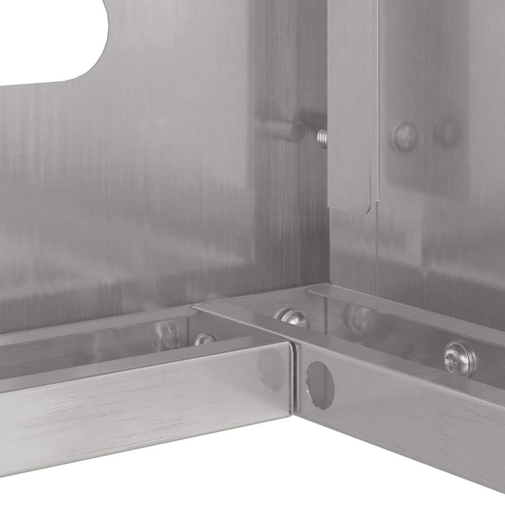 Air Conditioner Cover Silver 110 x 50 x 105 cm Stainless steel