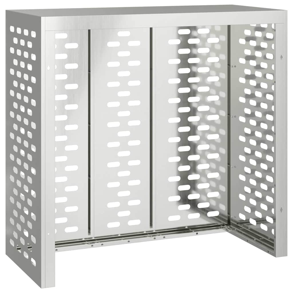 Air Conditioner Cover Silver 110 x 50 x 105 cm Galvanised Steel