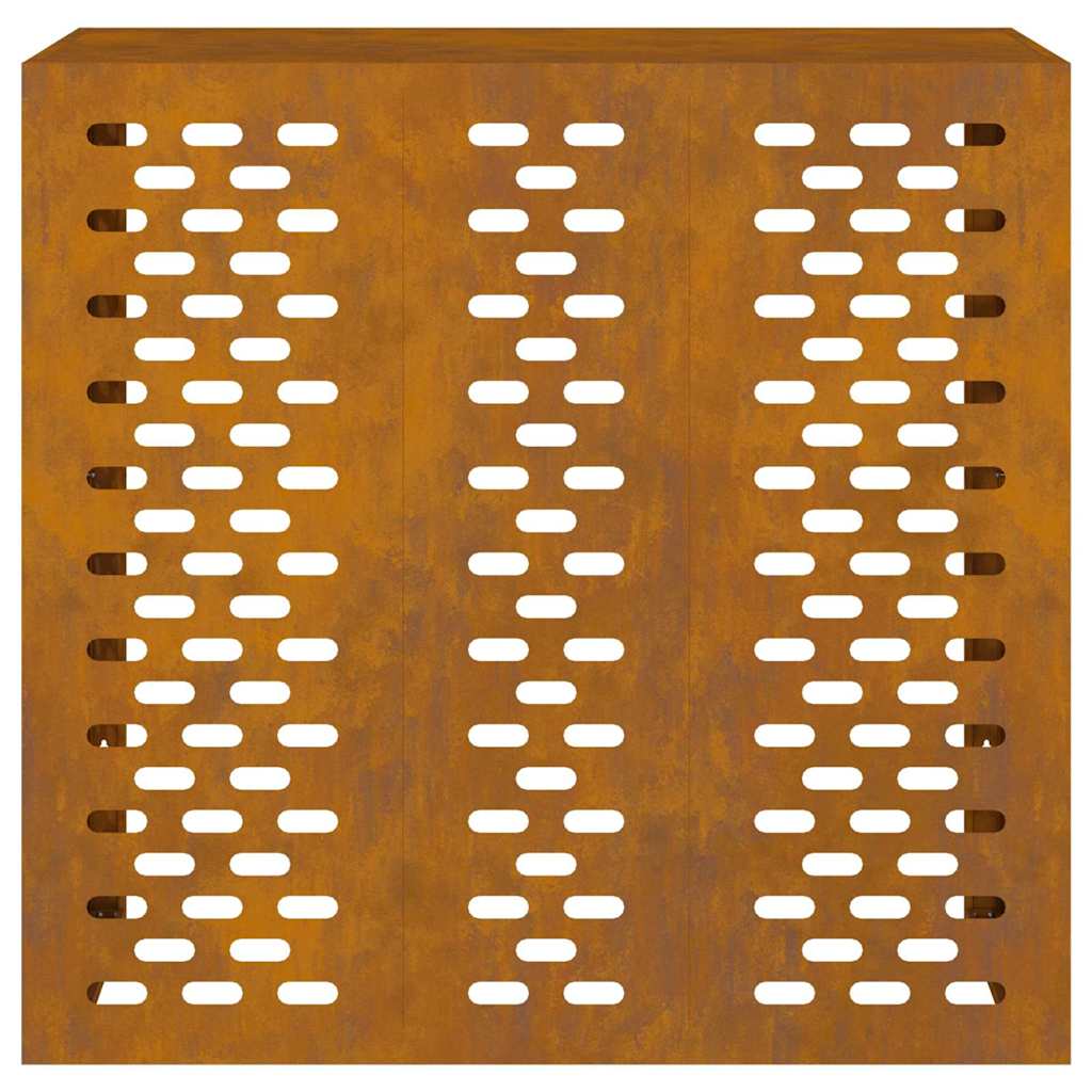 Air Conditioner Cover Rusty 110 x 50 x 105 cm Weathering Steel