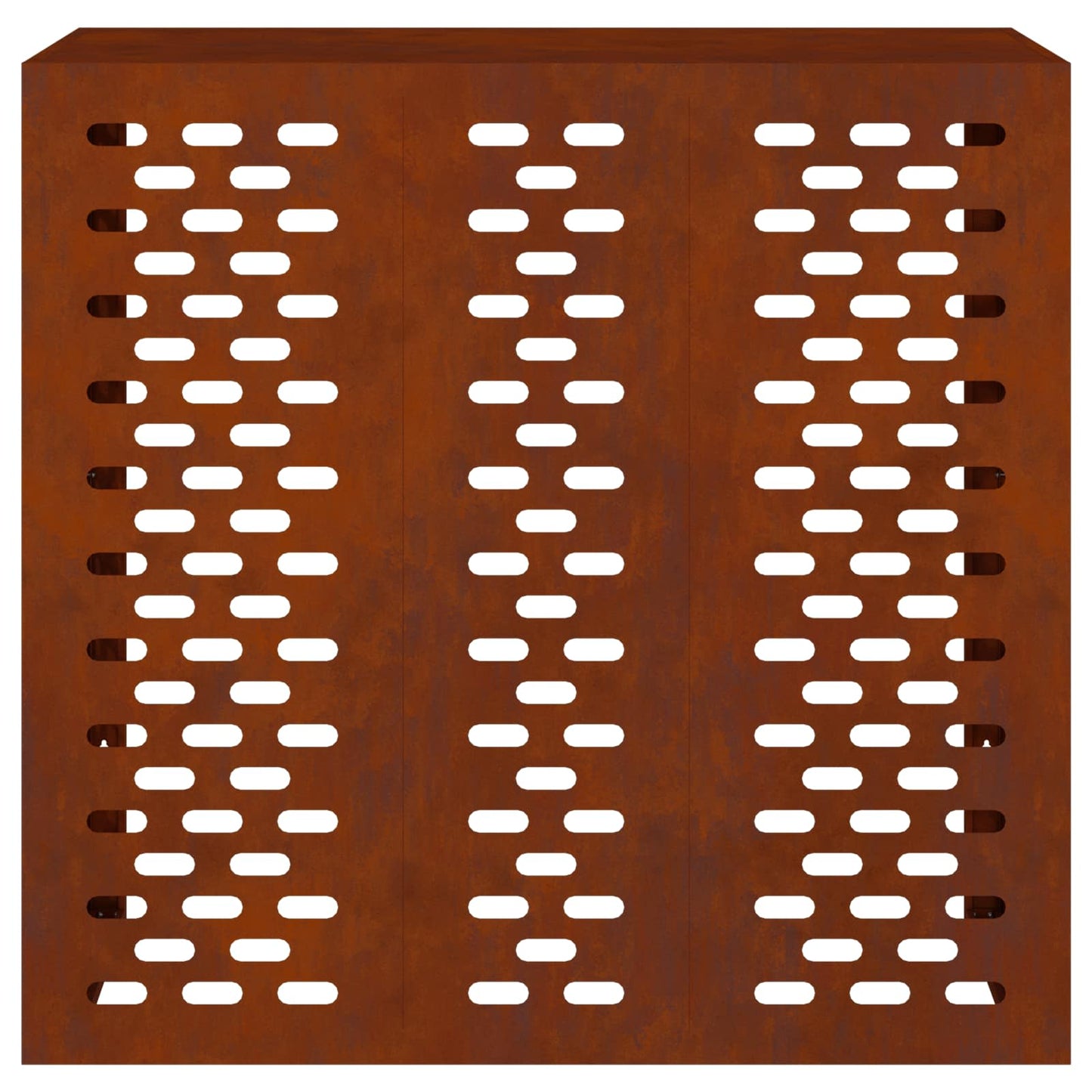 Air Conditioner Cover Rusty 110 x 50 x 105 cm Weathering Steel