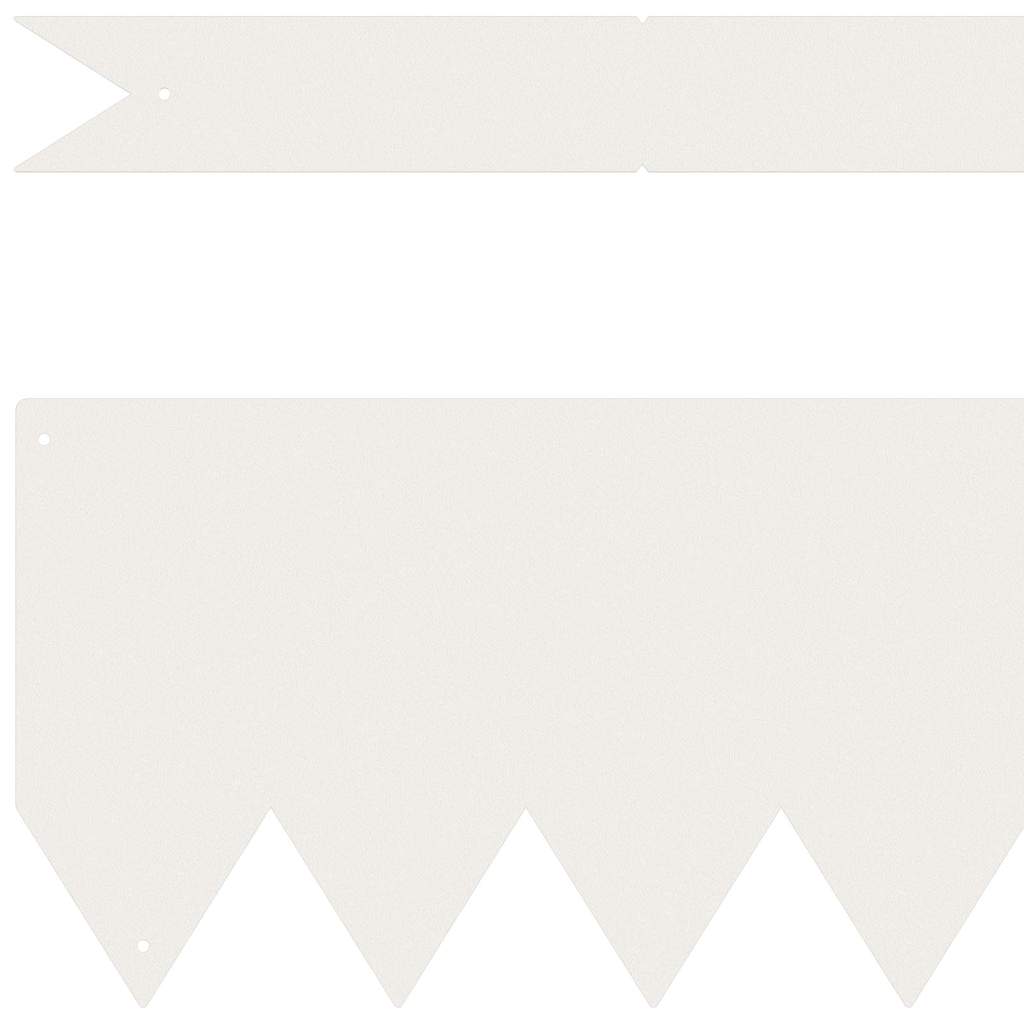 vidaXL Lawn Edgings 10 pcs White 100 x 0.5 x 15 cm Steel