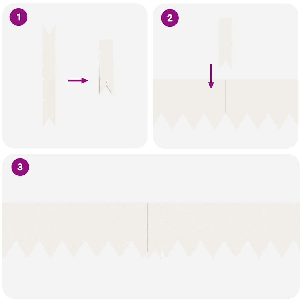vidaXL Lawn Edgings 50 pcs White 100 x 0.5 x 15 cm Steel