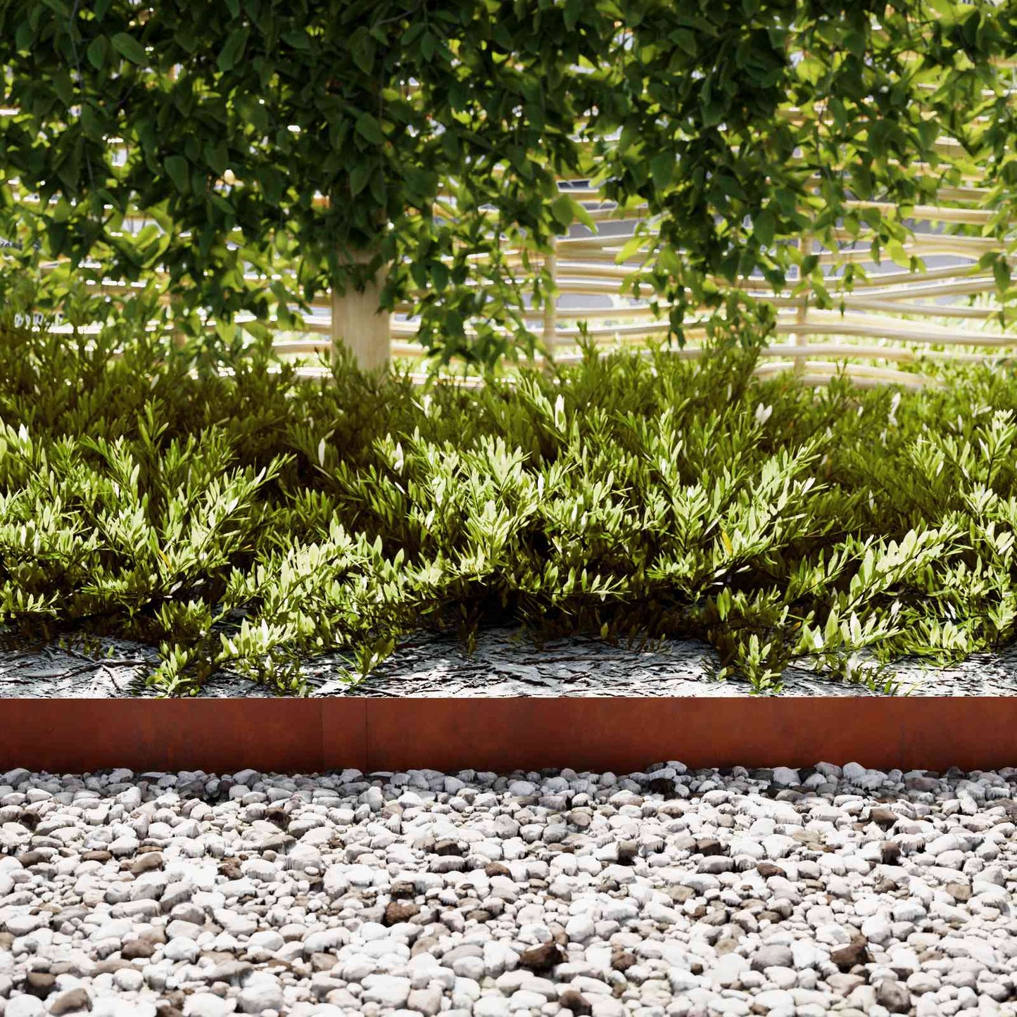 Lawn Edging 10 pcs Rusty 100 x 0.05 x 15 cm Weathering Steel