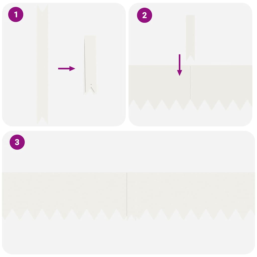 vidaXL Lawn Edgings 20 pcs White 100 x 0.5 x 20 cm Steel