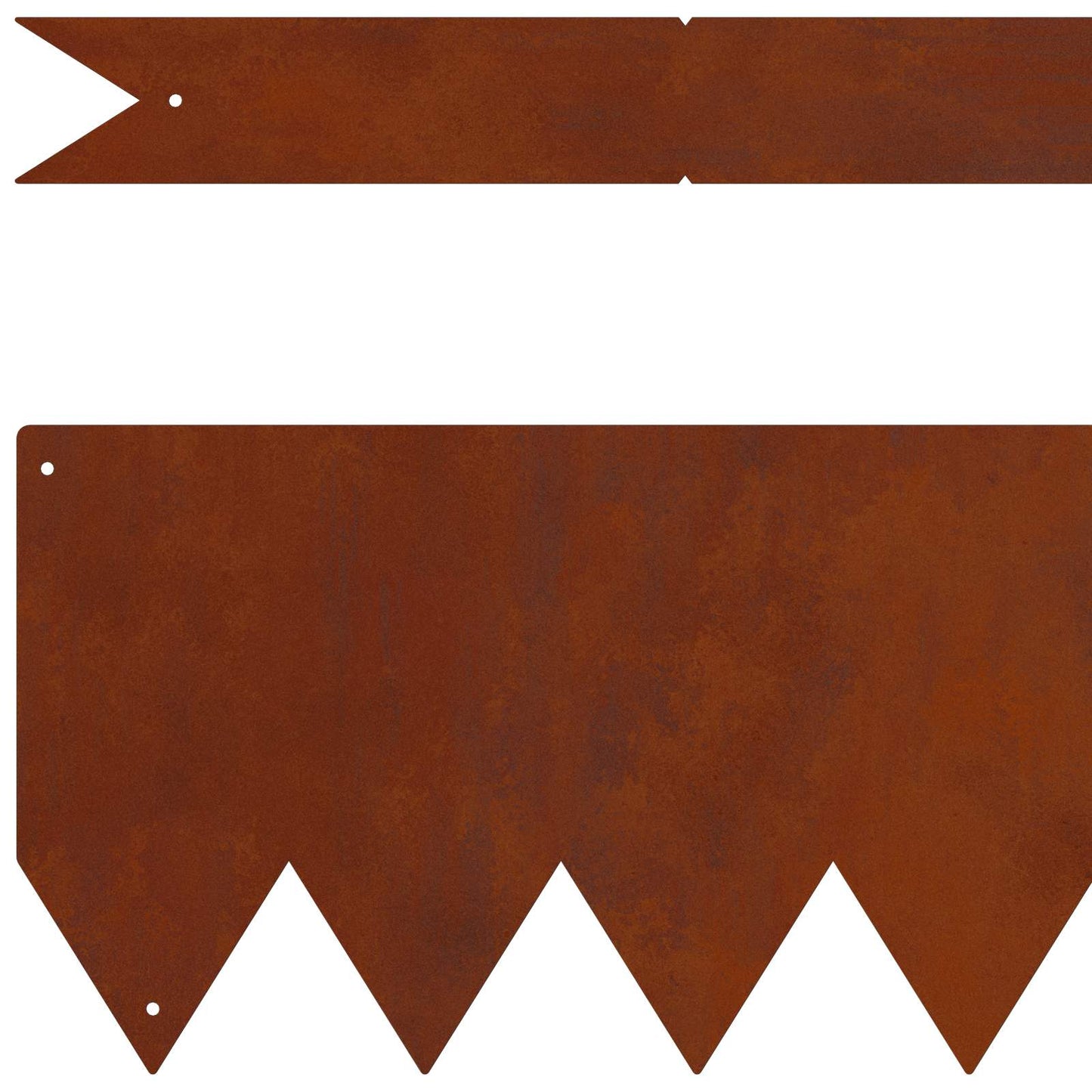 Lawn Edging 30 pcs Brown 100 x 0.05 x 20 cm Weathering Steel